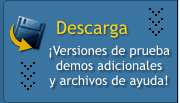 �Descarga versiones de prueba, demos adicionales y archivos de ayuda!