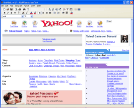 �Documento HTML (una p�gina Yahoo!) importada en el demo ActionTest