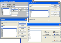 Revisores Ortogr�ficos: EDSSpell, HunSpell, VSSpell 8, VSSpell 3, ASpell, LS Speller(ISpell un CSAPI), ExpressSpellChecker