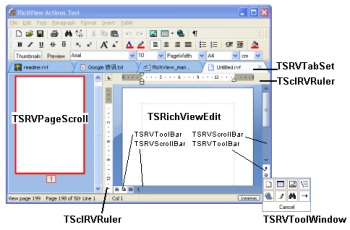 Esquema de componentes ScaleRichView Esquema de componentes ScaleRichView