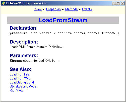 Visor de la Documentación RVXML