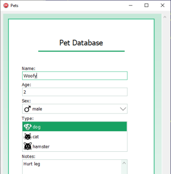 Demo: SRVControls para entrada de datos de ScaleRichView